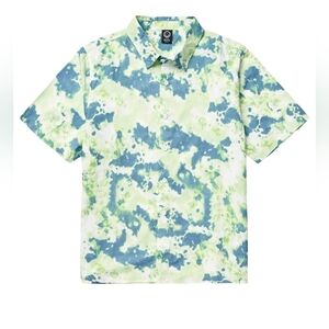 Neff Ice Dye Short Sleeve Button-Up *NWT*